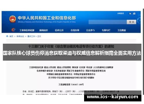 国家队核心球员伤停消息获取渠道与权威信息解析指南全面实用方法 国家队核心球员伤停消息获取渠道与权威信息解析指南全面实用方法
